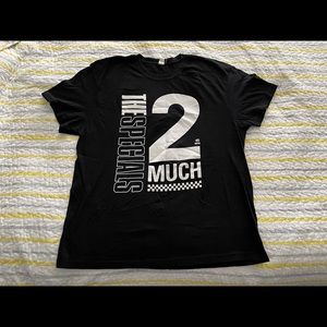 THE SPECIALS 2 MUCH 2 YOUNG T-SHIRT / RUDE BOY, RUDE GIRL, 2 TONE RECORDS, SKA